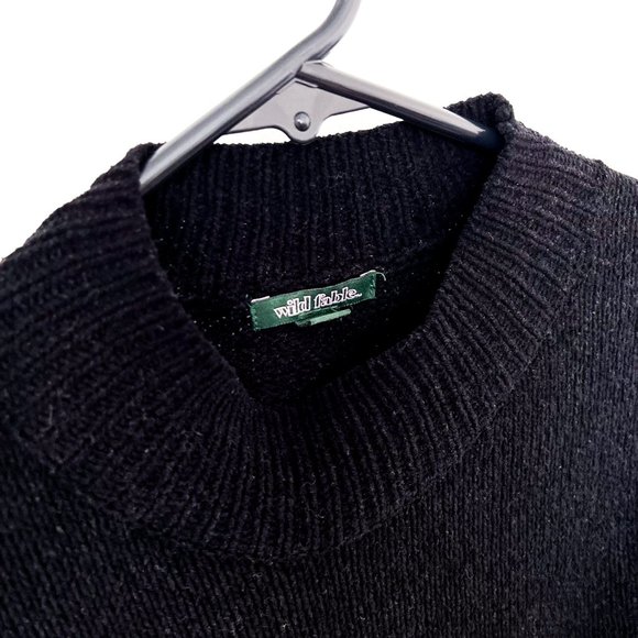 wild fable black turtleneck crop top - Picture 4 of 4